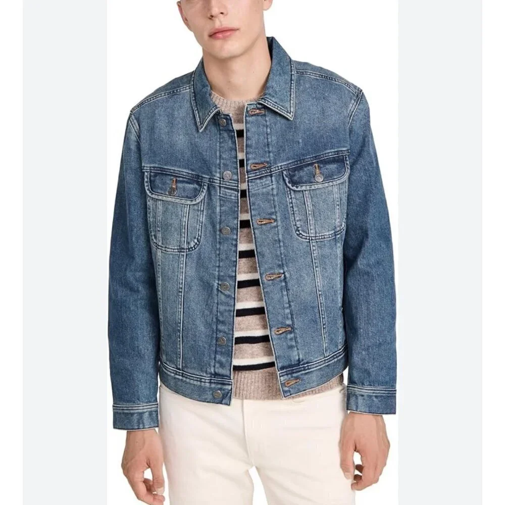 A.P.C Classic stretch denim jacket, Blue, Size S